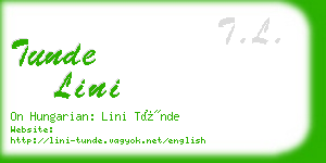 tunde lini business card